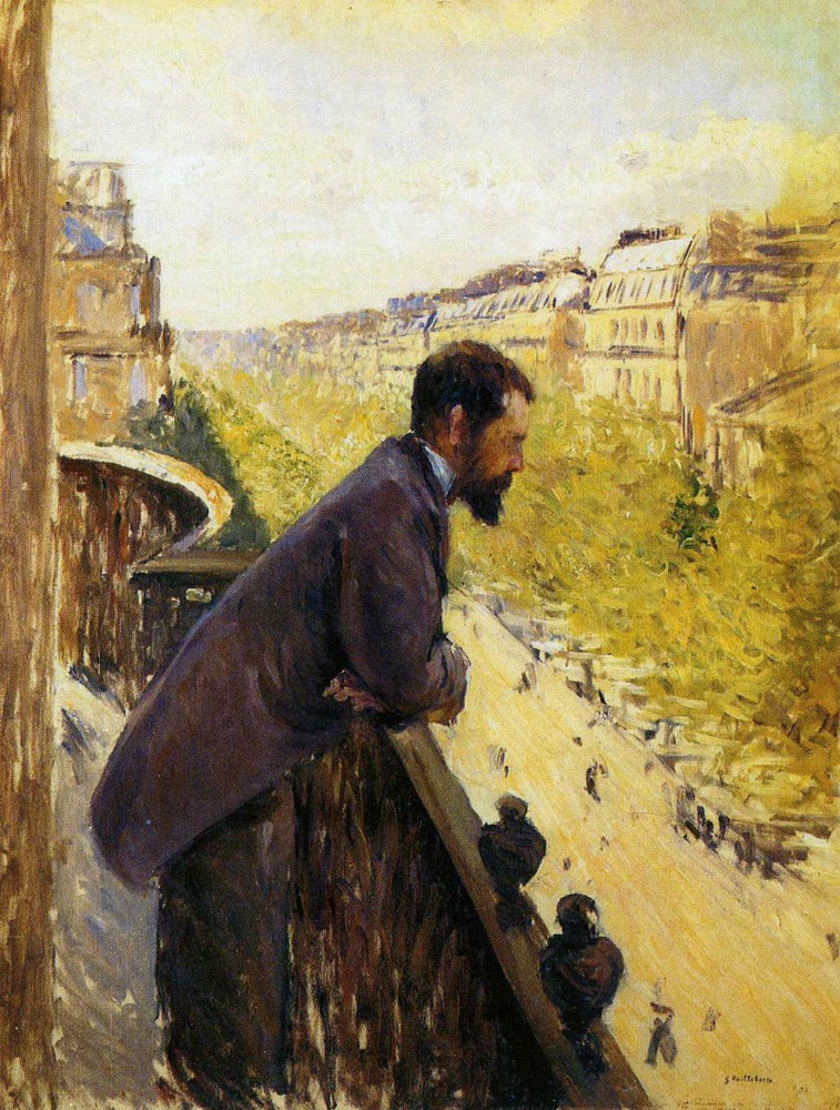 Gustave Caillebotte - Homme au balcon