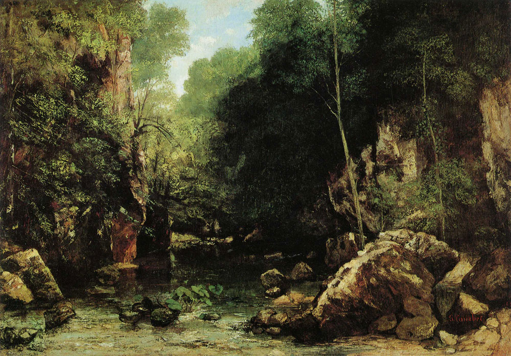 Gustave Courbet - The Covered Stream
