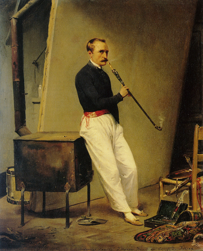 Emile-Jean-Horace Vernet - Self Portrait