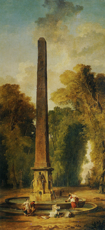 Hubert Robert - Landscape with Obelisk