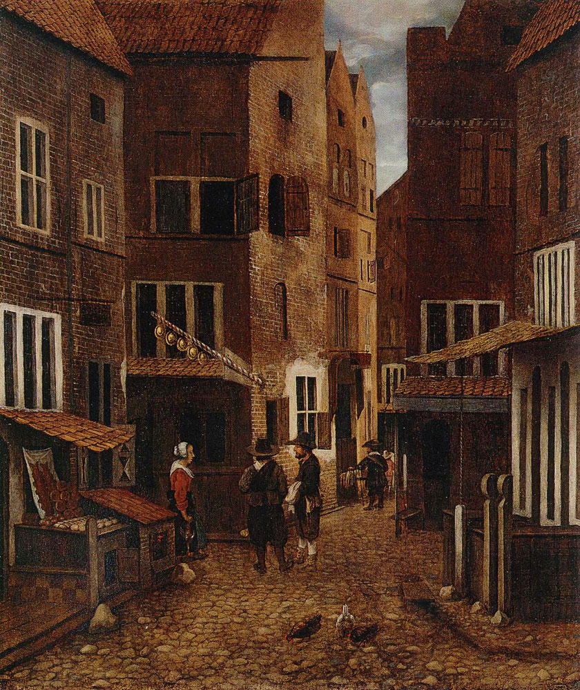 Jacobus Vrel - Street Scene