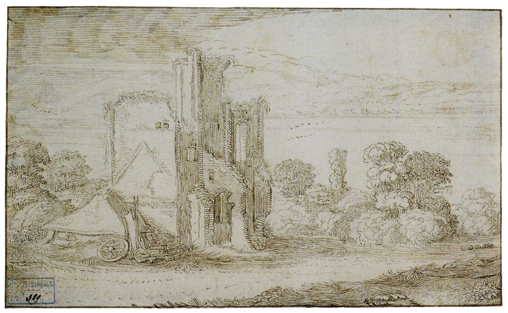 Jan van de Velde II - Farm with the Ruins of a Castle
