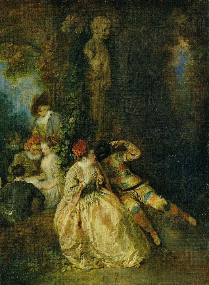 Jean-Antoine Watteau - Harlequin and Columbine