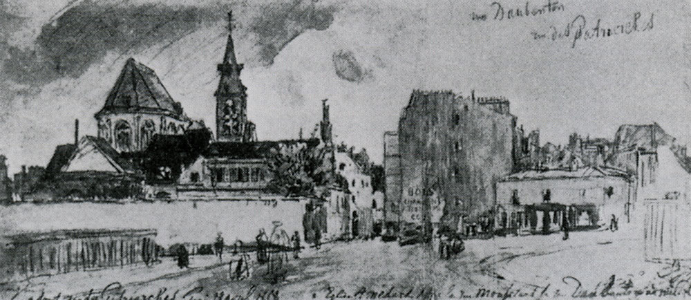 Johan Barthold Jongkind - The Church of St. Medard and the Rue Mouffetard