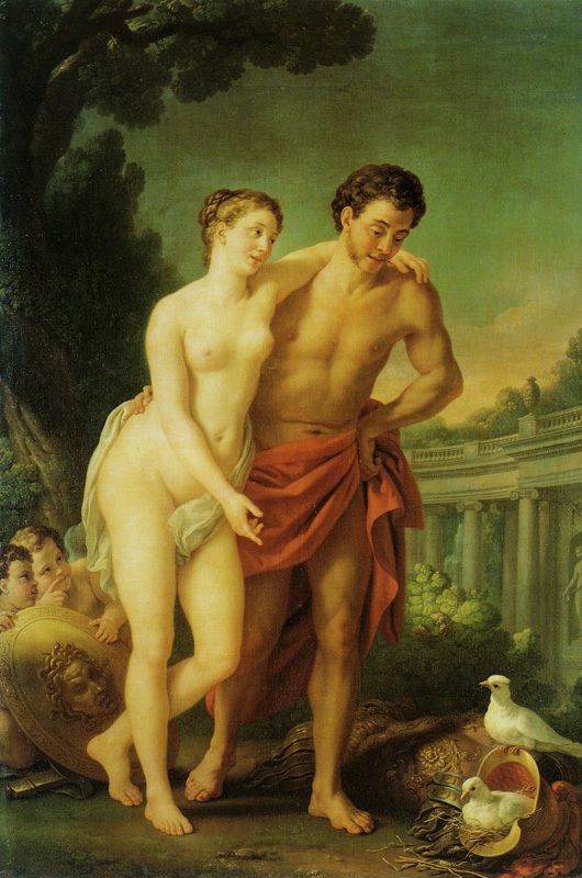 Joseph Marie Vien - Mars and Venus