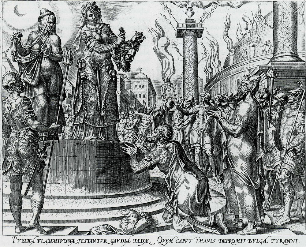 Maerten van Heemskerck after Philips Galle - Judith Showing the Head of Holofernes