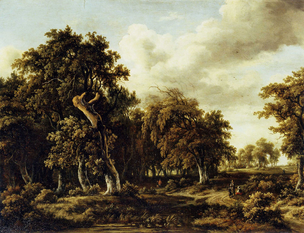 Meindert Hobbema - The Oak Forest
