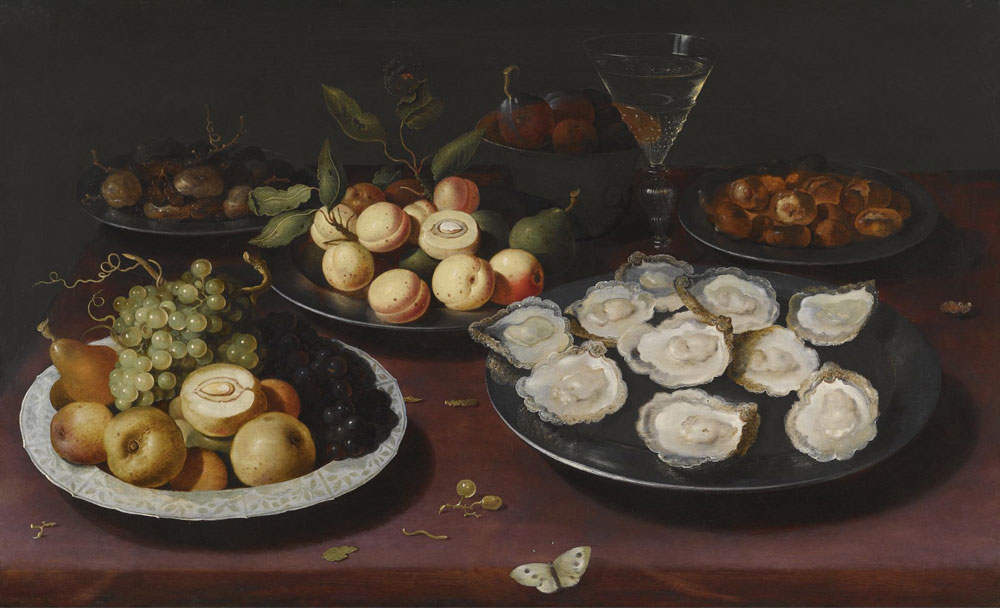 Osias Beert the Elder - Still Life of Fruit and a Plate of Oysters