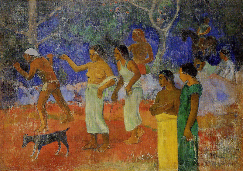 Paul Gauguin - Scene from Tahitian Life