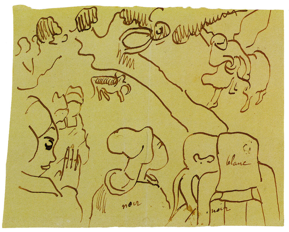 Paul Gauguin - Sketch of Vision of the Serman