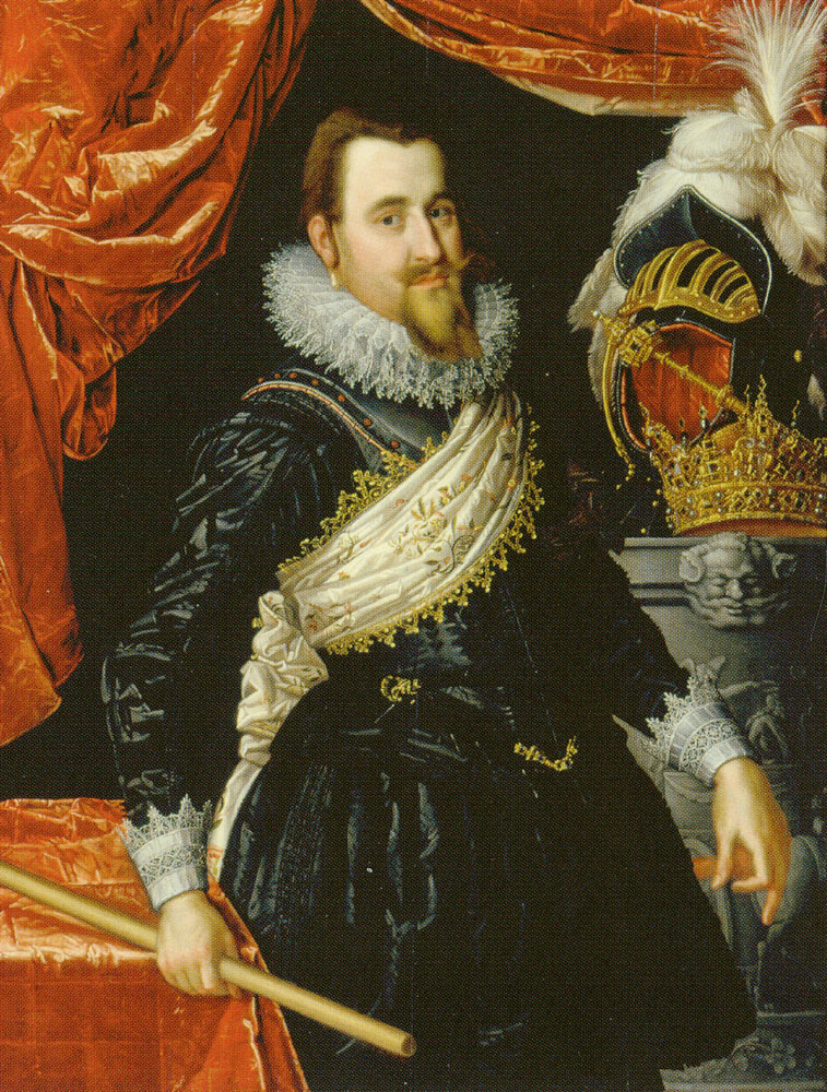 Pieter Isaacsz. - Portrait of Christian IV with Regalia