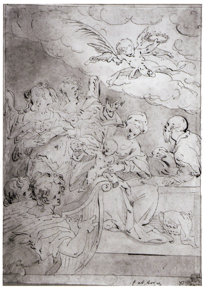 Pieter Isaacsz. - Holy Family with Angels