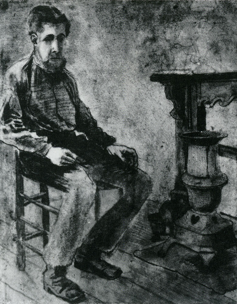Vincent van Gogh - Man Sitting by a Stove