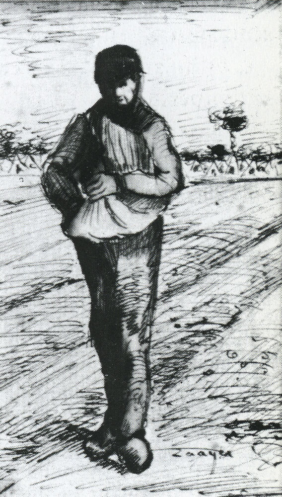 Vincent van Gogh - Sower with Hans in Sack