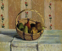 Camille Pissarro Apples and Pears in a Round Basket