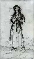 Eugène Delacroix - Studie of 