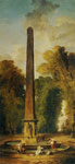 Hubert Robert Landscape with Obelisk