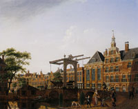 Isaac Ouwater View of the Spui at Delft Bridge, The Hague