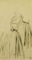 Jean-Auguste-Dominique Ingres - Study for the Portrait of the Comtesse d'Haussonville