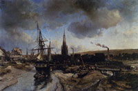Johan Barthold Jongkind View of the Port of Harfleur