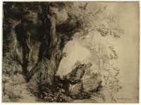 Rembrandt Saint Francis beneath a Tree