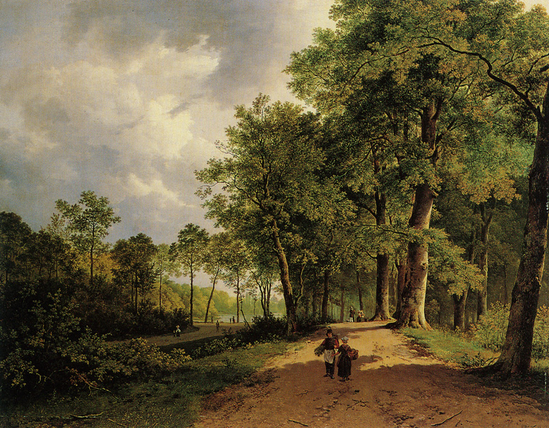 Barend Cornelis Koekkoek - View of a Park