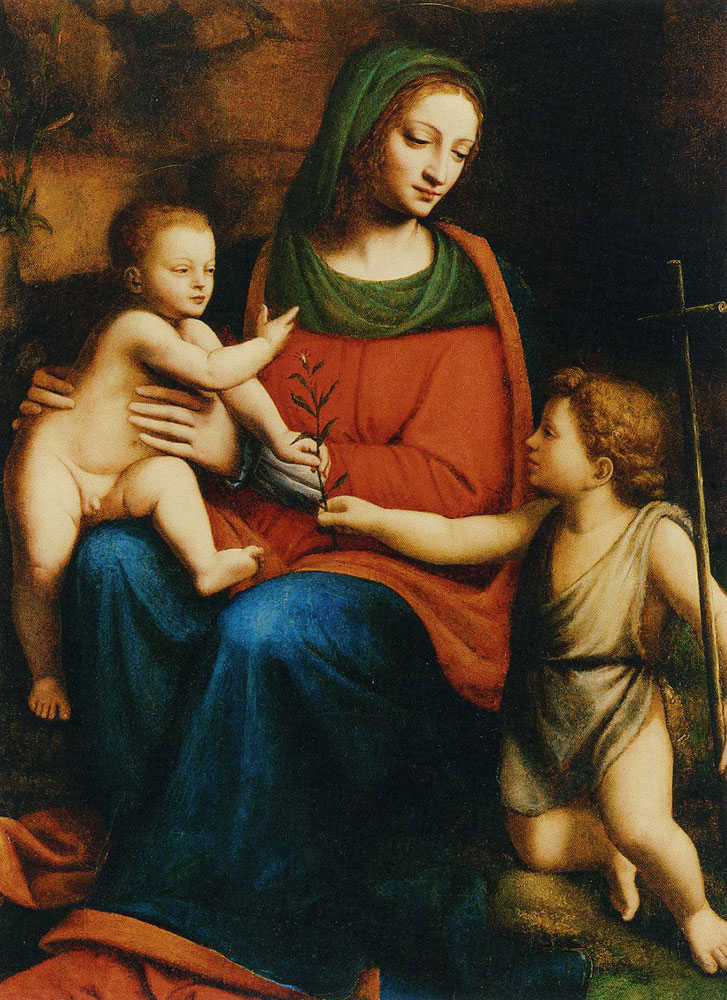 Bernardino Luini - Madonna and Child with the Infant Saint John