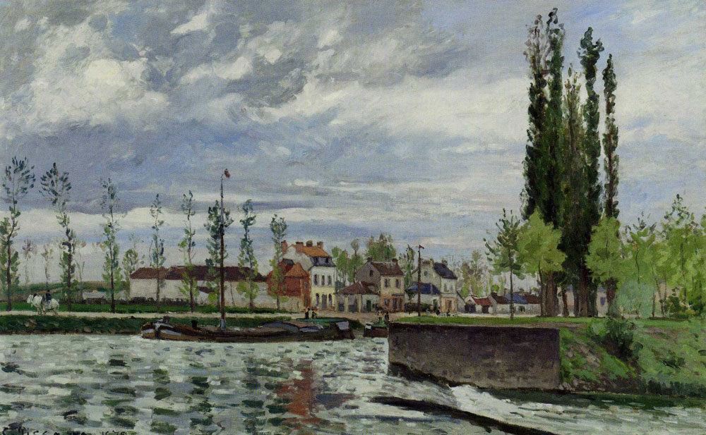 Camille Pissarro - The Lock at Pontoise