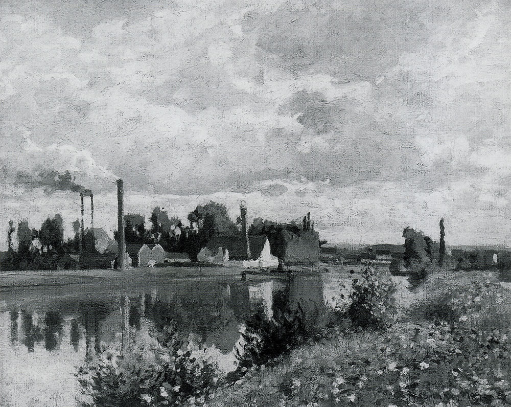Camille Pissarro - The River Oise near Pontoise