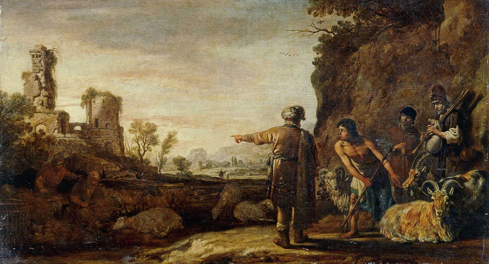 Claes Cornelisz. Moeyaert - Judah sends Hira with a Goat to Tamar
