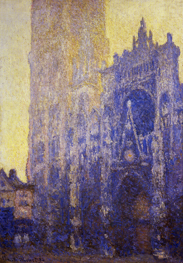Claude Monet - Rouen Cathedral, the Tour d'Albane, Morning