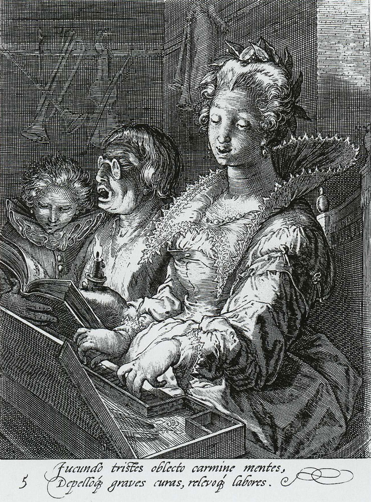 Cornelis Drebbel after Hendrick Goltzius - Musica