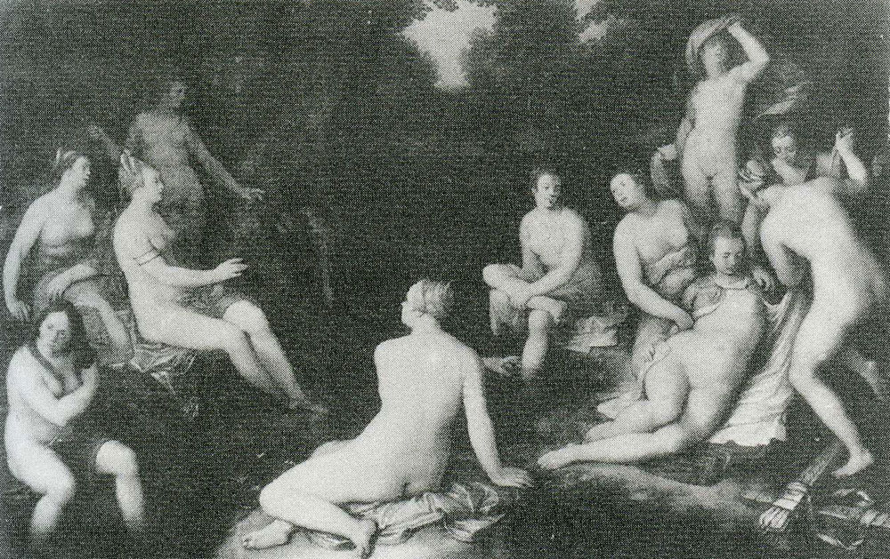 Cornelis van Haarlem - Diana and her Nymphs Discovering Callisto's Pregnancy