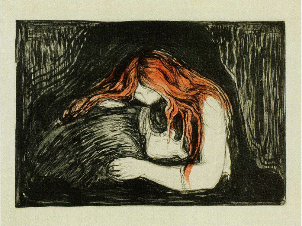 Edvard Munch - Vampire II