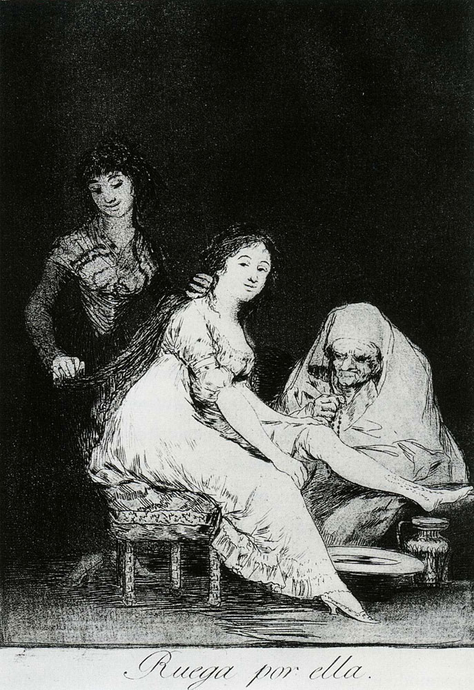 Francisco Goya - Ruega par ella (She Prays for Her)