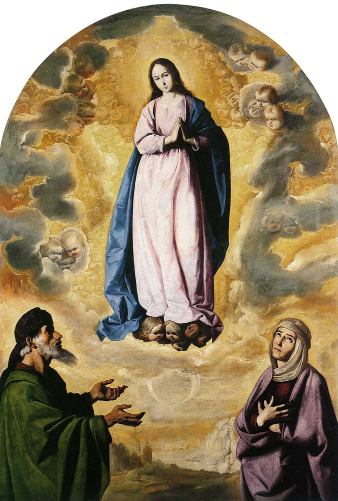 Francisco de Zurbarán - The Virgin of the Immaculate Conception with Saints Anne and Joachim
