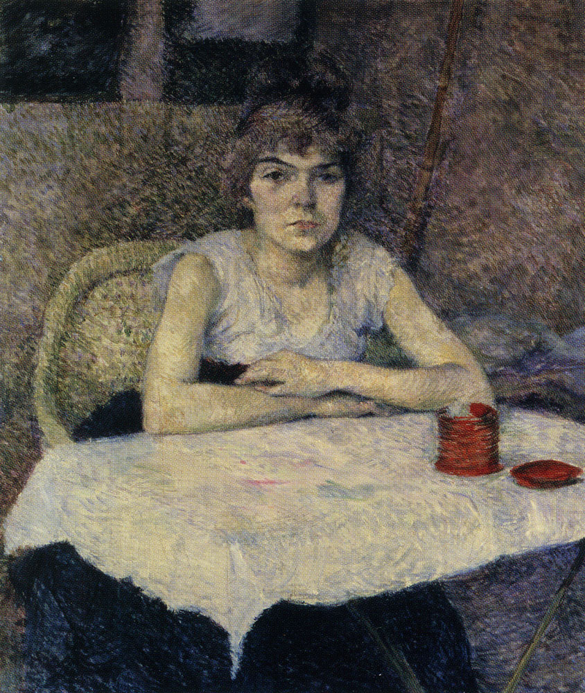 Henri de Toulouse-Lautrec - Young Woman at a Table