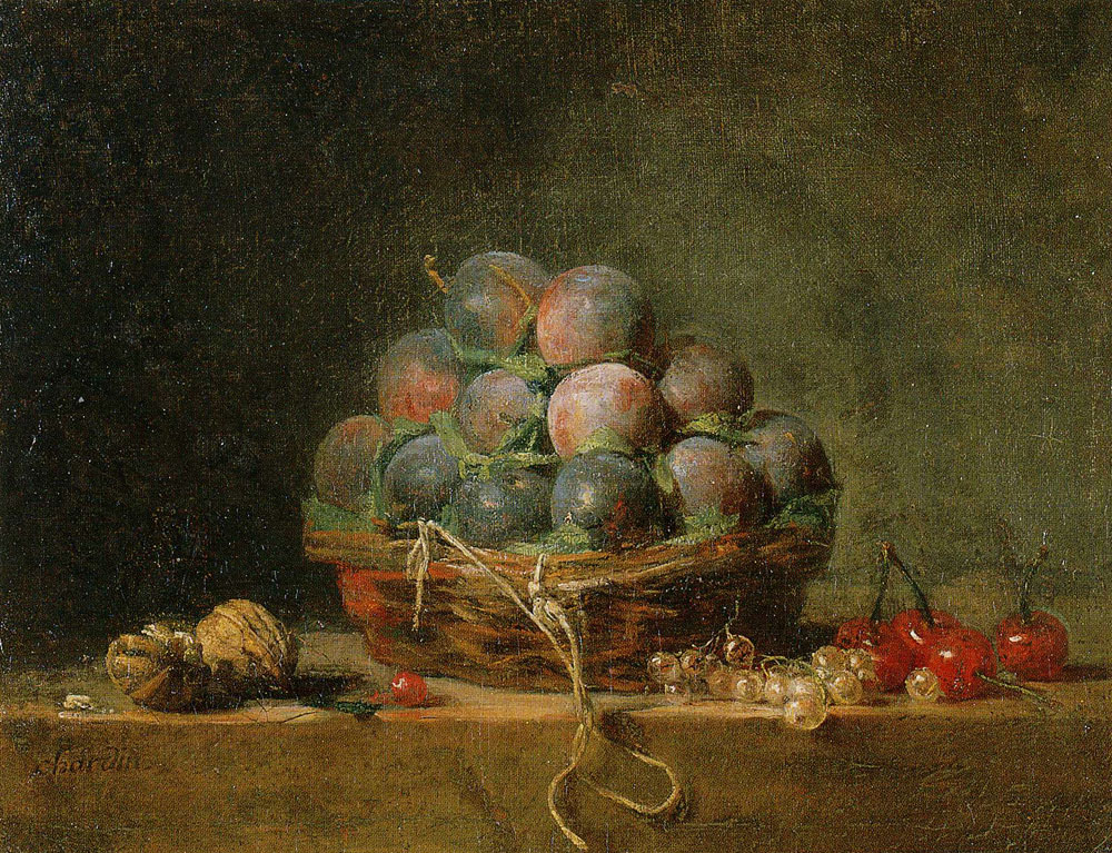 Jean-Siméon Chardin - Basket of Plums