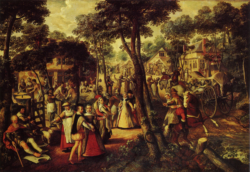 Joachim Beuckelaer - A Village Celebration