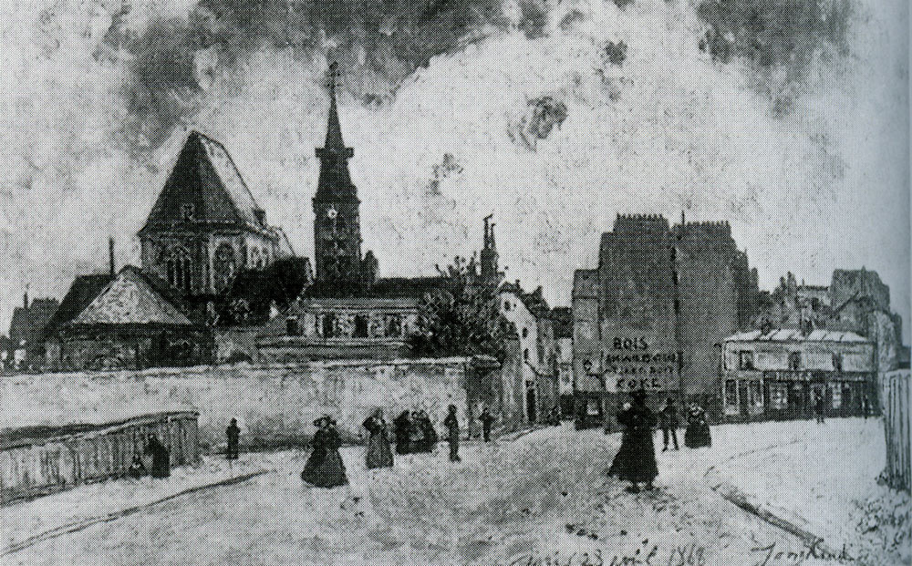 Johan Barthold Jongkind - The Church of St.-Médard and the Rue Mouffetard