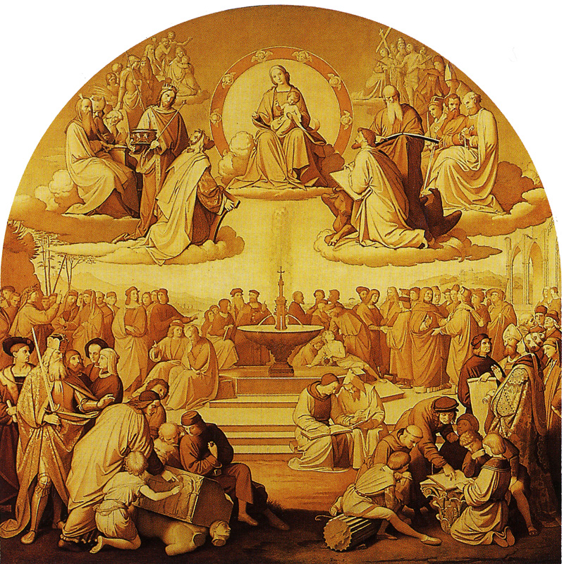 Johann Friedrich Overbeck - The Triumph of Relegion in the Arts