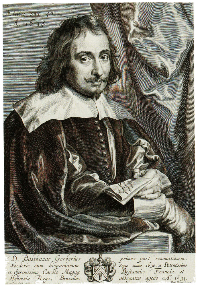 Paulus Pontius after Anthony van Dijck - Portrait of Balthasar Gerbier