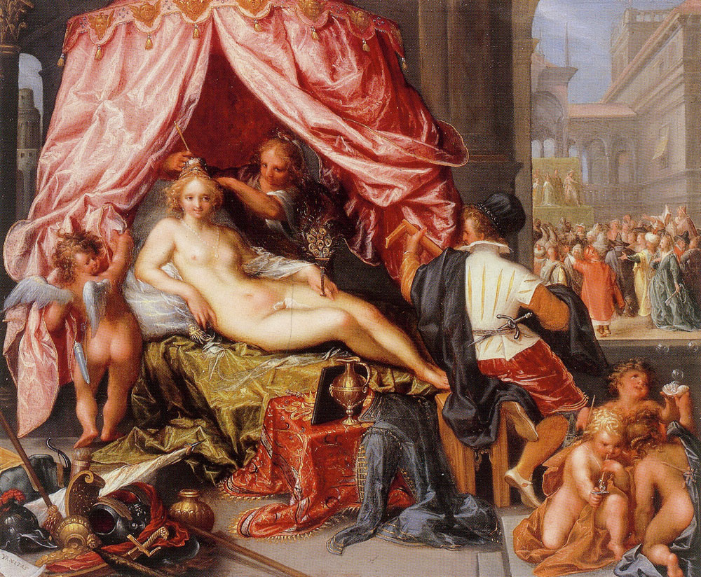 Pieter Isaacsz. - Allegory of Vanity with Reclining Venus