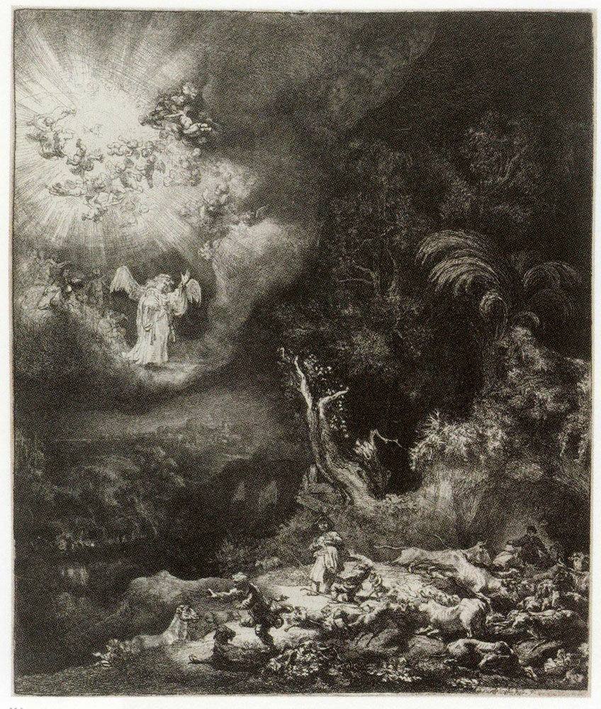 Rembrandt - The Annunciation to the Shepherds