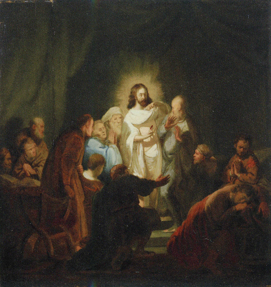 Workshop copy after Rembrandt - The Incredulity of St. Thomas