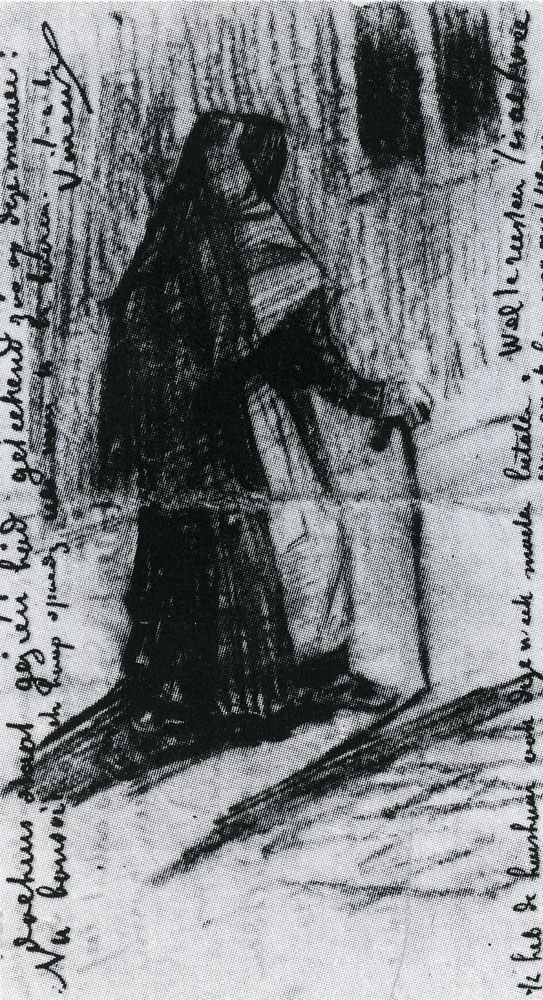 Vincent van Gogh - Old Woman Seen from Behind