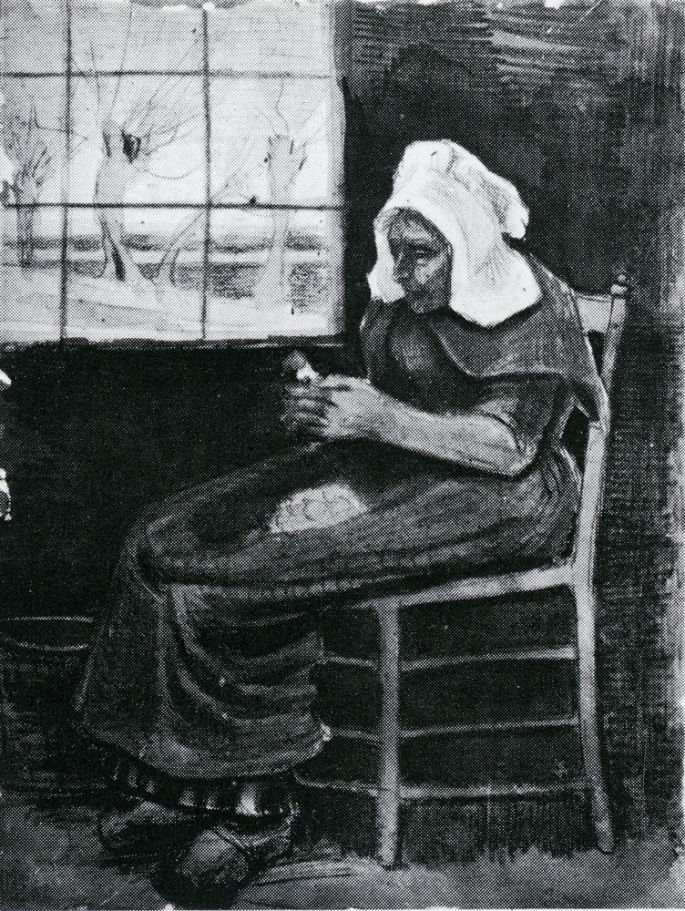 Vincent van Gogh - Woman Peeling Potatoes near a Window