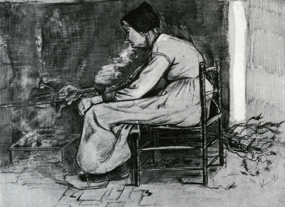 Vincent van Gogh - Woman Sitting at the Fireside