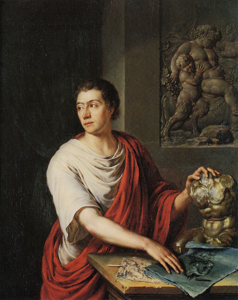 Willem van Mieris - Portrait of a Gentleman in Classical Dress