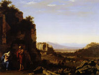Cornelis van Poelenburch Rest on the Flight to Egypt